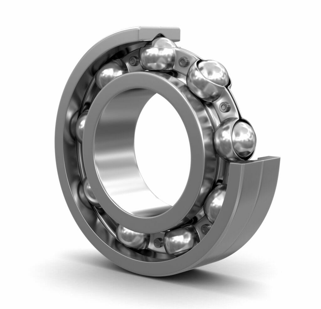 tungsten disulfide coated bearing